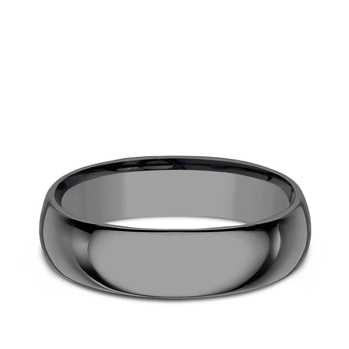 Benchmark Men's 6.5mm High Polished Tantalum Wedding Band close-up detail