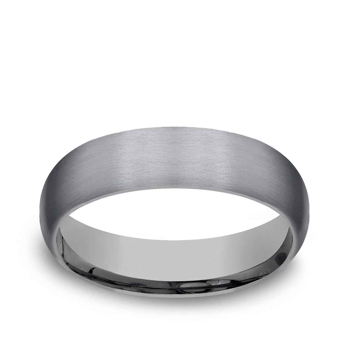 Benchmark Men's 6mm Dome Satin Finish Tantalum Wedding Band