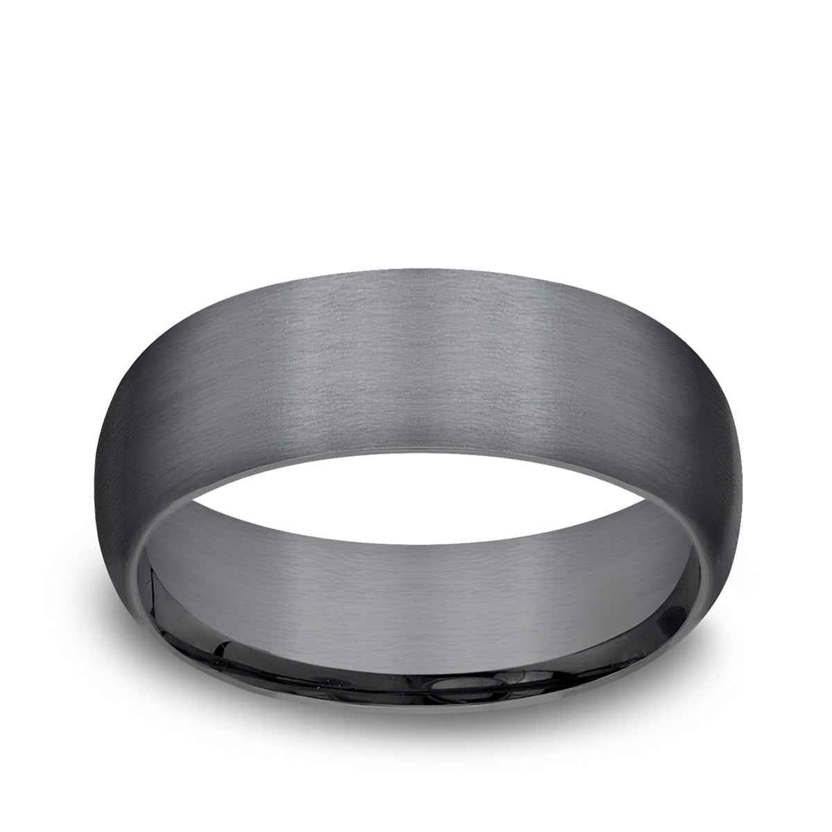 Benchmark Men's 8mm Dome Satin Finish Tantalum Wedding Band
