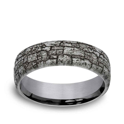 Benchmark Men's 6.5mm Stonewall Tantalum Wedding Band