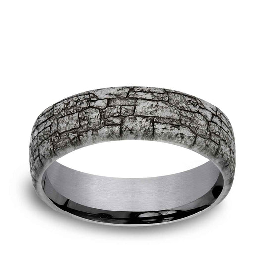 Benchmark Men's 6.5mm Stonewall Tantalum Wedding Band