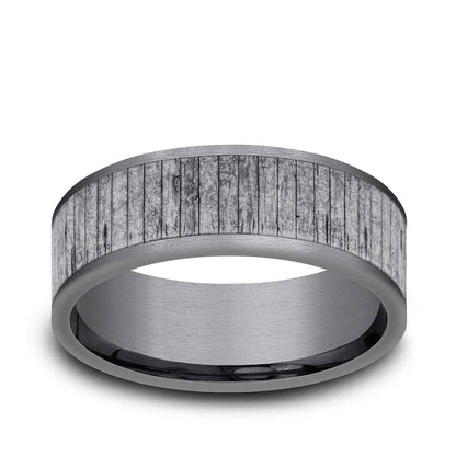 Benchmark Men's 8mm Wood Split Tantalum Wedding Band