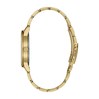 Seiko Men's Essentials Quarts Gold Tone Stainless Steel Watch with Gold Dial