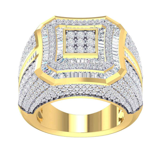 3-7/8 ct. tw. Men's Diamond Fashion Ring in 14K Yellow Gold
