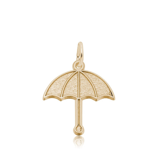 Umbrella Charm in 14K Yellow Gold