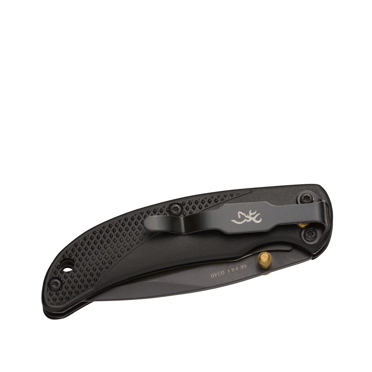 Browning Prism 3 Black Folding Knife close-up detail