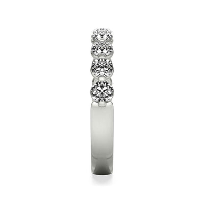 My Caroline 1 ct. tw. Diamond 9-Stone Anniversary Band in 14K White Gold side profile