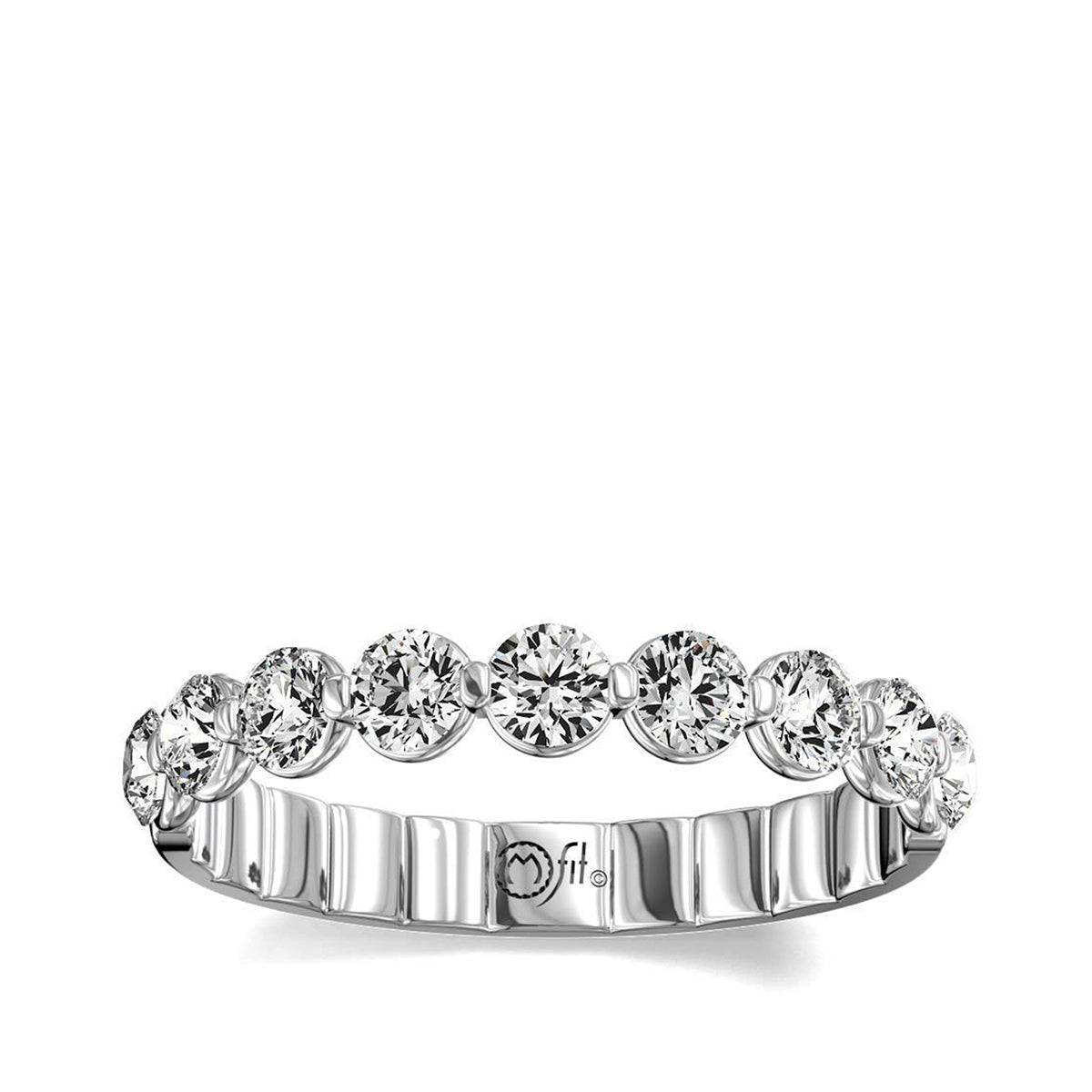 My Caroline 1 ct. tw. Diamond 9-Stone Anniversary Band in 14K White Gold