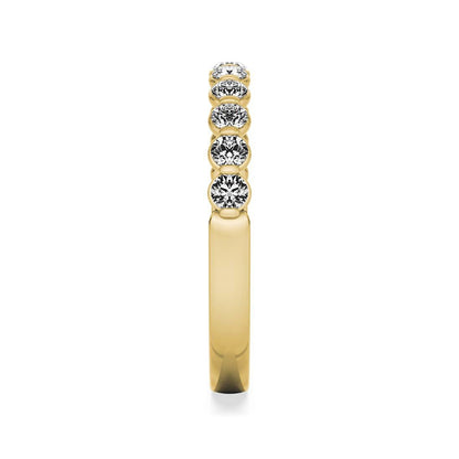 My Caroline 3/4 ct. tw. Diamond 11-Stone Anniversary Band in 14K Yellow Gold side profile