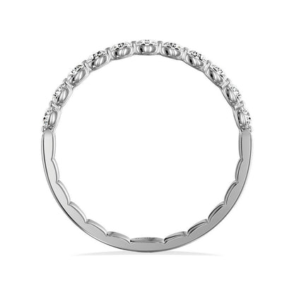 My Caroline 1/2 ct. tw. Diamond 11-Stone Anniversary Band in 14K White Gold close-up detail