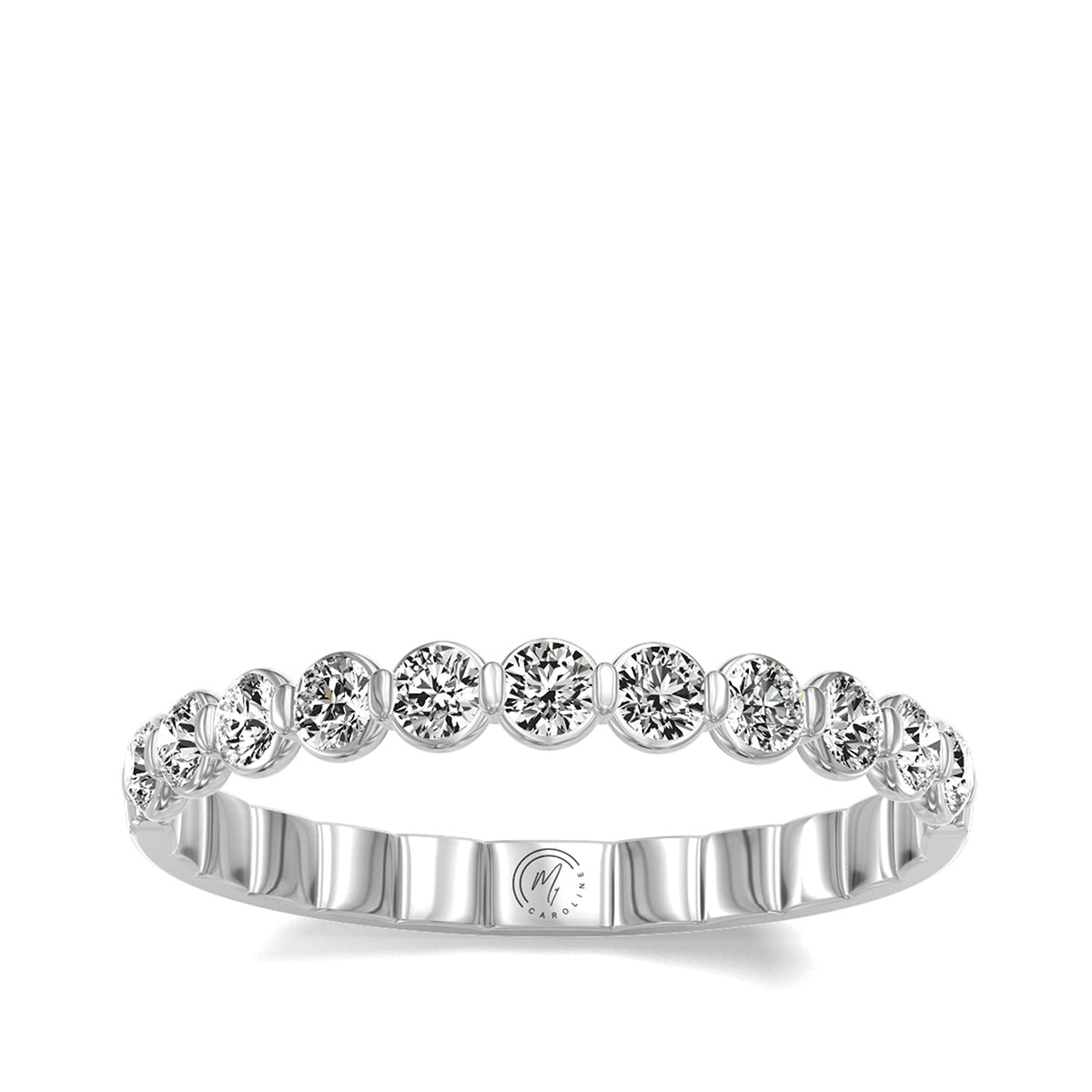My Caroline 1/2 ct. tw. Diamond 11-Stone Anniversary Band in 14K White Gold