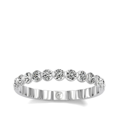 My Caroline 1/2 ct. tw. Diamond 11-Stone Anniversary Band in 14K White Gold