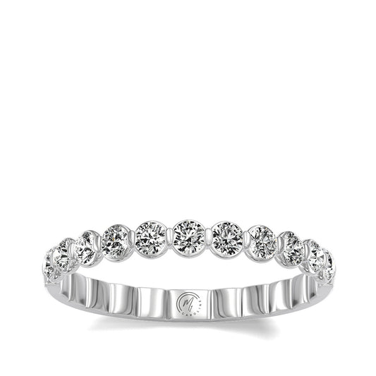 My Caroline 1/2 ct. tw. Diamond 11-Stone Anniversary Band in 14K White Gold