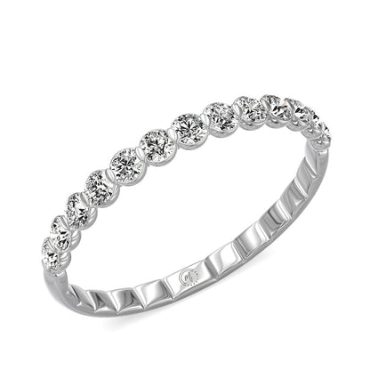 My Caroline 1/4 ct. tw. Diamond 13-Stone Anniversary Band in 14K White Gold front view