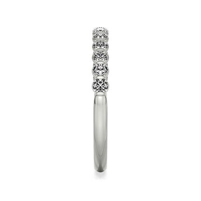 My Caroline 1/4 ct. tw. Diamond 13-Stone Anniversary Band in 14K White Gold side profile