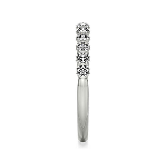 My Caroline 1/4 ct. tw. Diamond 13-Stone Anniversary Band in 14K White Gold side profile