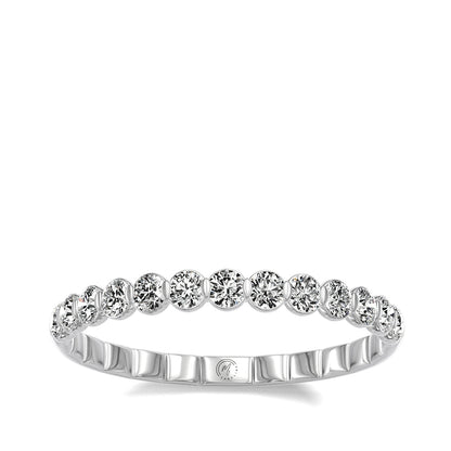 My Caroline 1/4 ct. tw. Diamond 13-Stone Anniversary Band in 14K White Gold