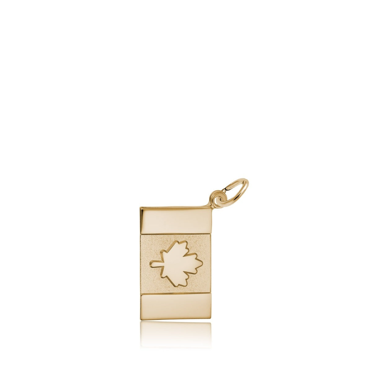 Canadian Flag Charm in 14K Yellow Gold