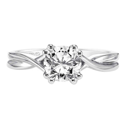 Artcarved Contemporary Semi-Mount Engagement Ring in 14K White Gold