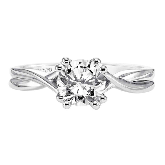 Artcarved Contemporary Semi-Mount Engagement Ring in 14K White Gold
