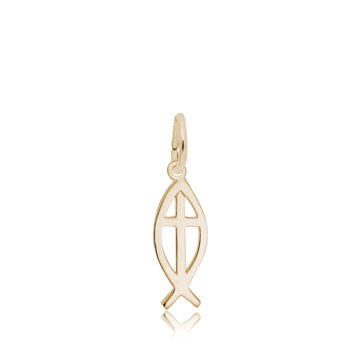 Ichthys Charm in 14K Yellow Gold