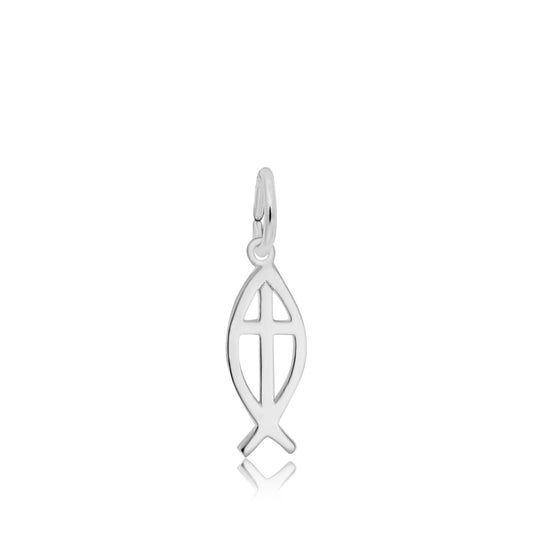 Ichthys Charm in Sterling Silver