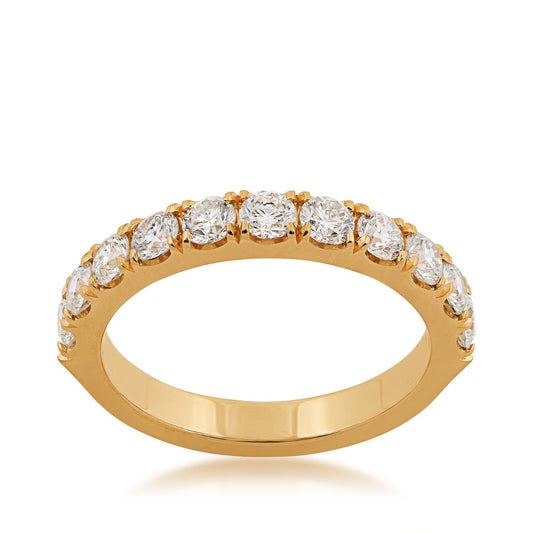 1 ct. tw. Round Brilliant 11-Stone Diamond Band in 14K Yellow Gold