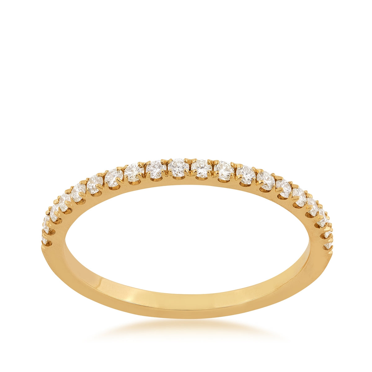 1/4 ct. tw. 20-Stone Diamond Anniversary Band in 14K Yellow Gold