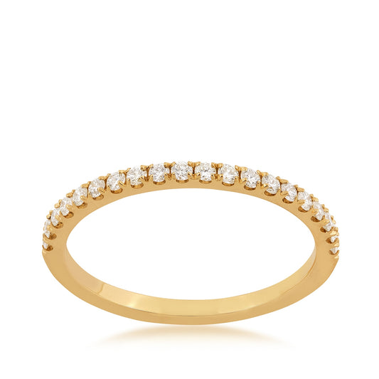 1/4 ct. tw. 20-Stone Diamond Anniversary Band in 14K Yellow Gold