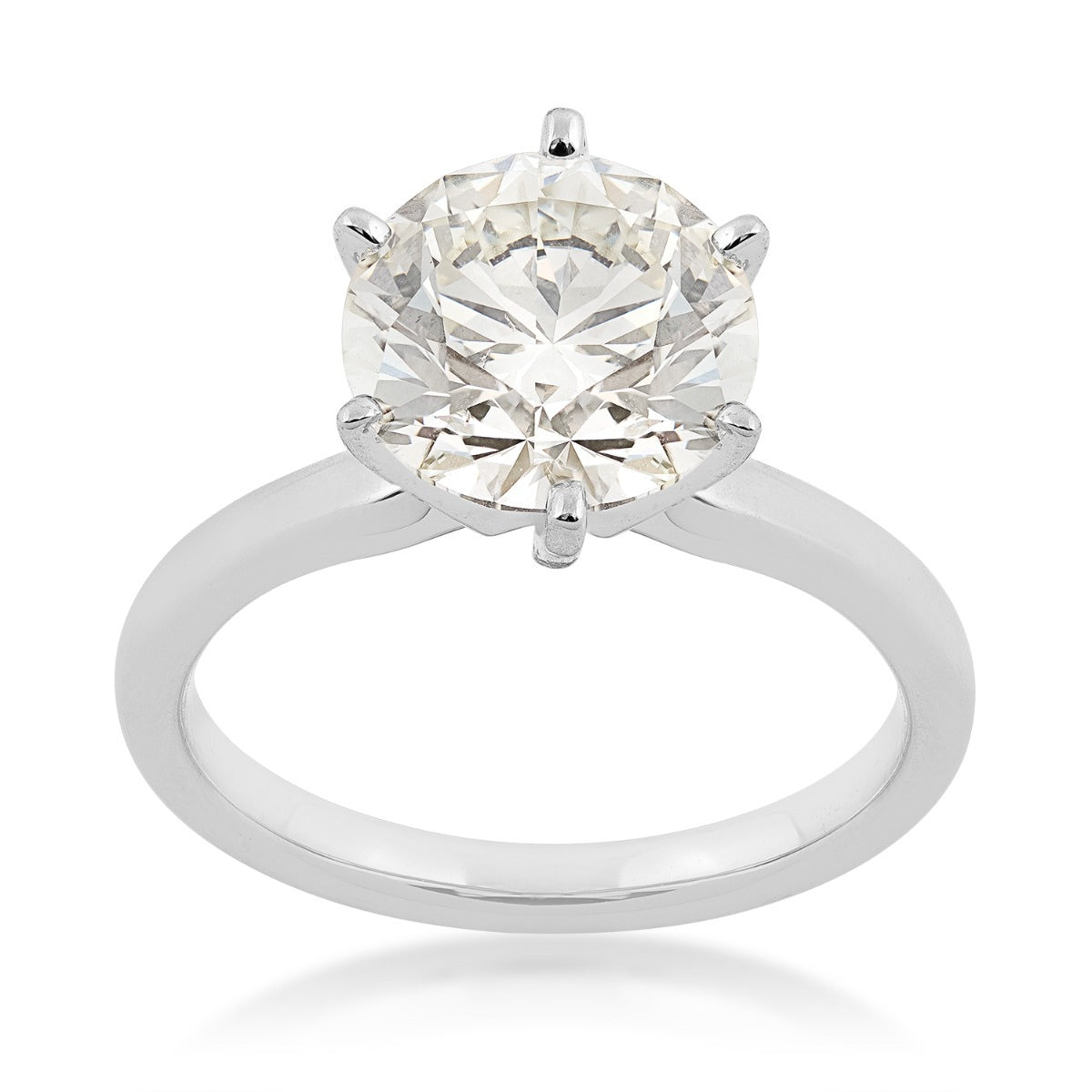 Adamante 3 ct. tw. Lab-Grown Round Brilliant Diamond Solitaire Engagement Ring in 14K White Gold