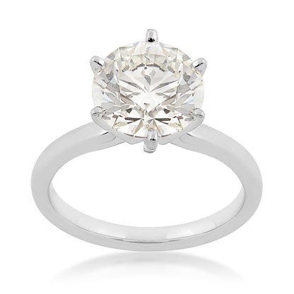 Adamante 3 ct. tw. Lab-Grown Round Brilliant Diamond Solitaire Engagement Ring in 14K White Gold