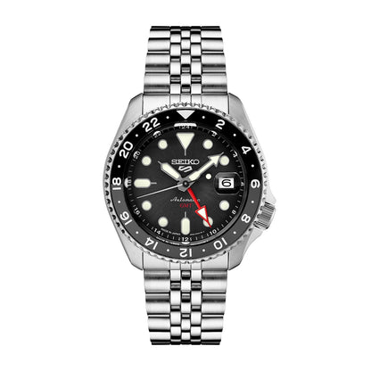 Seiko Men's 5 Sports SKX Series Automatic Stainless Steel Watch with Black Dial & Gray & Black Bezel
