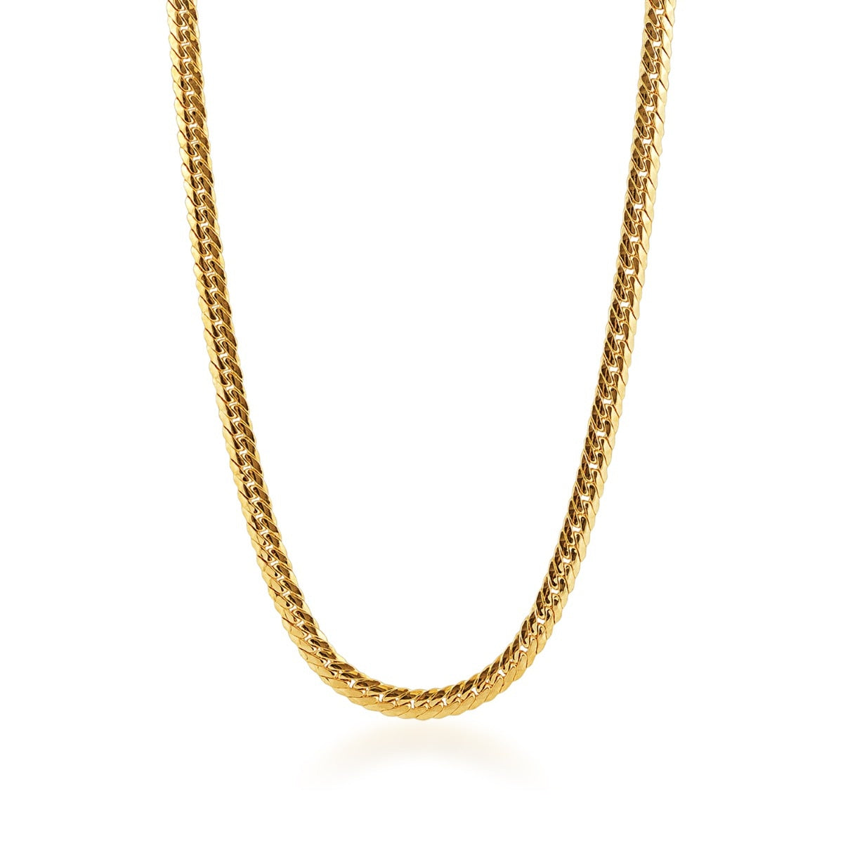 4.75mm 18-inch 14K Yellow Gold Filled Bombay Curb Chain