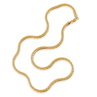 4.75mm 18-inch 14K Yellow Gold Filled Bombay Curb Chain close-up detail