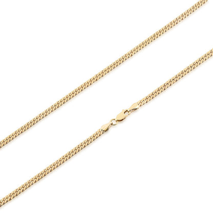 4.75mm 20-inch 14K Yellow Gold Filled Bombay Curb Chain front view