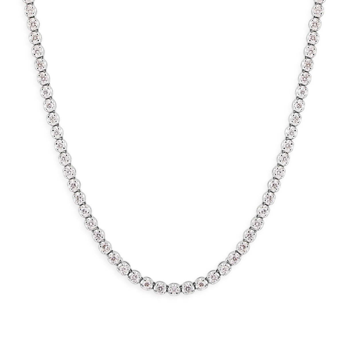 2-5/8 ct. tw. Diamond Tennis Necklace in 14K White Gold (2)
