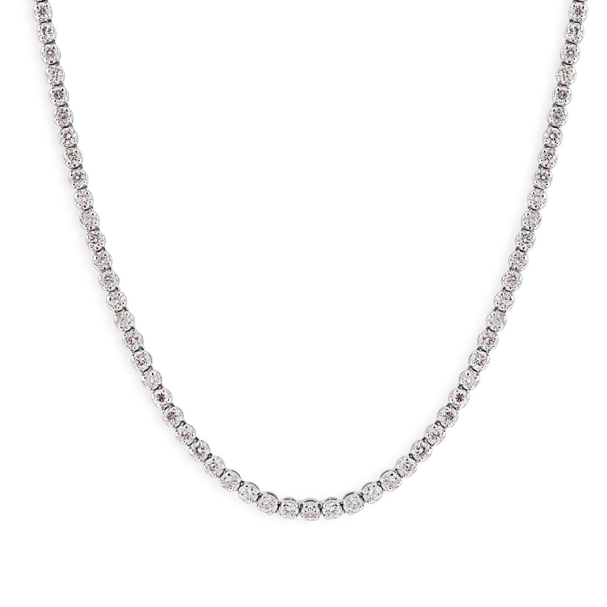 2-5/8 ct. tw. Diamond Tennis Necklace in 14K White Gold