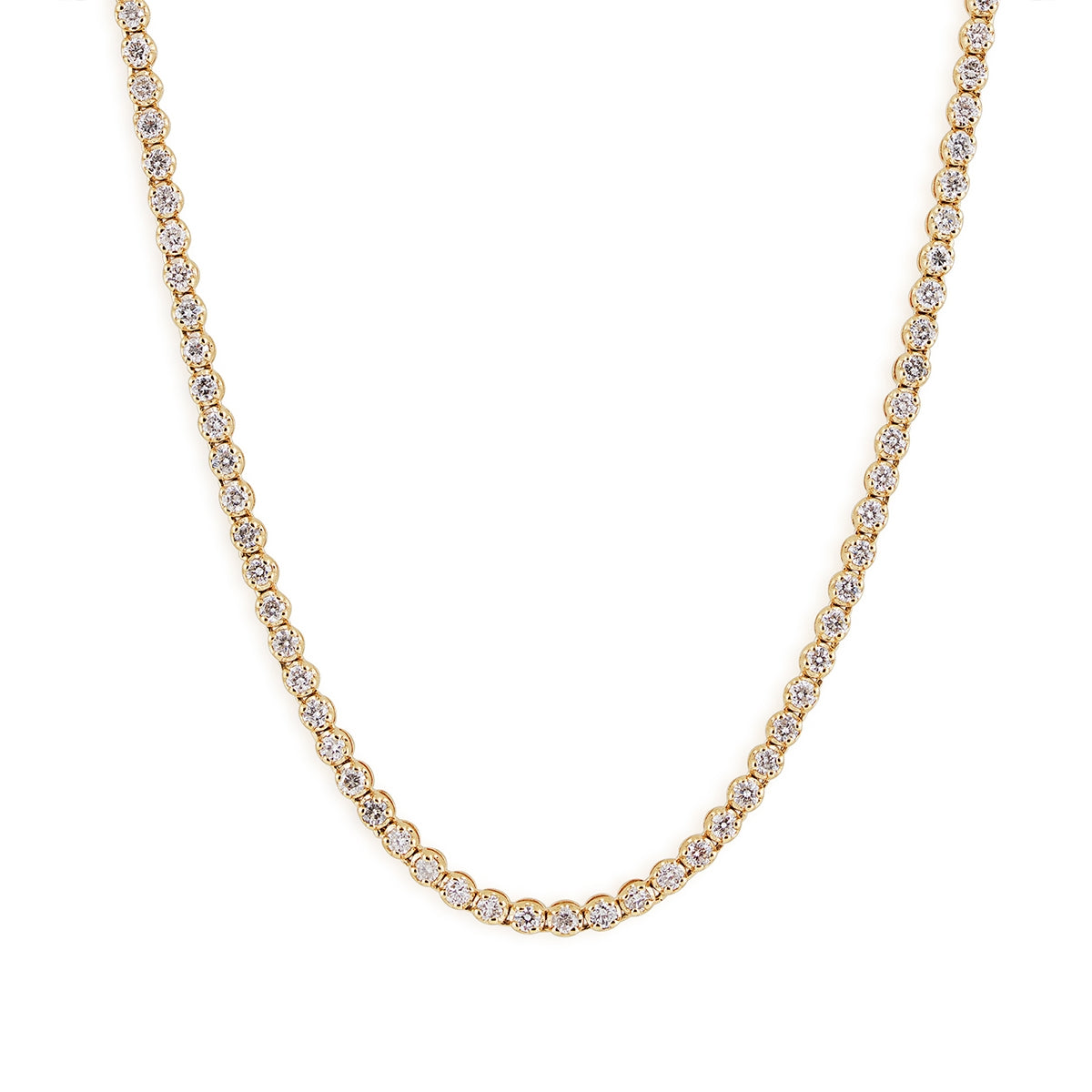 2-1/2 ct. tw. Diamond 16-inch Tennis Necklace in 14K Yellow Gold