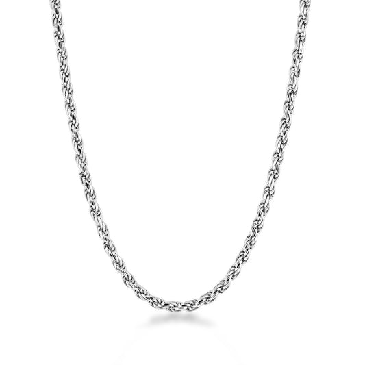2.2mm 18-inch Rope Chain in Sterling Silver