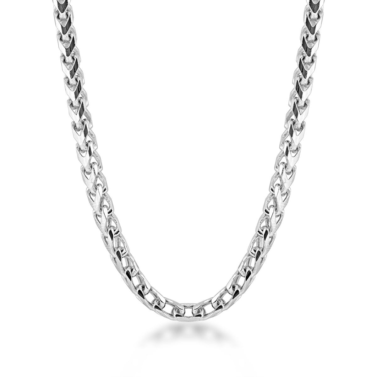 3.8mm 20-inch Franco Chain Necklace in Sterling Silver