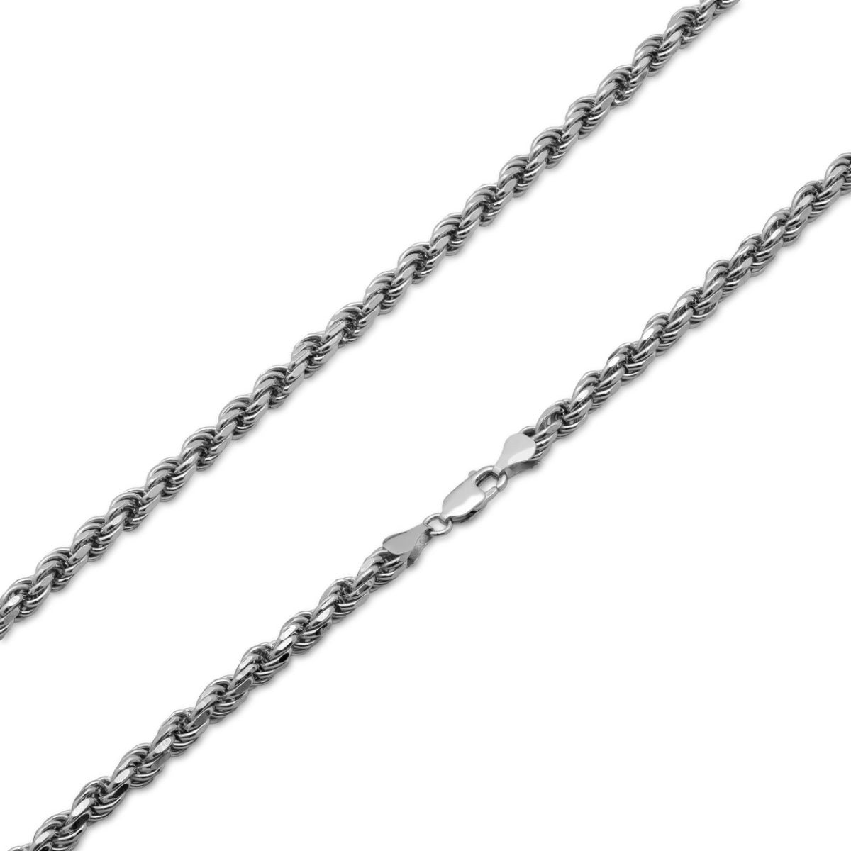 5.6mm 20-inch Rope Chain in Sterling Silver front view