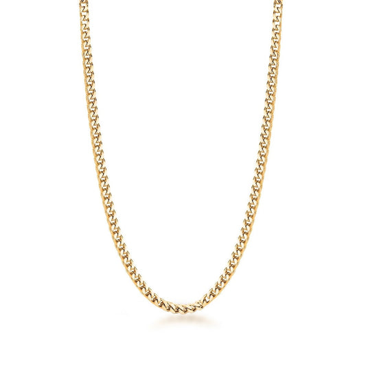 2.48mm 24-inch Semi-Solid Franco Chain Necklace in 10K Yellow Gold