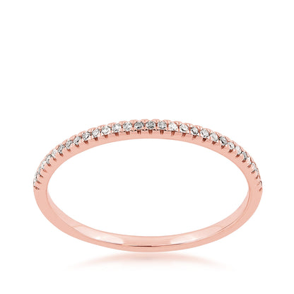 Perfect Match Diamond Stackable Anniversary Ring in 10K Pink Gold