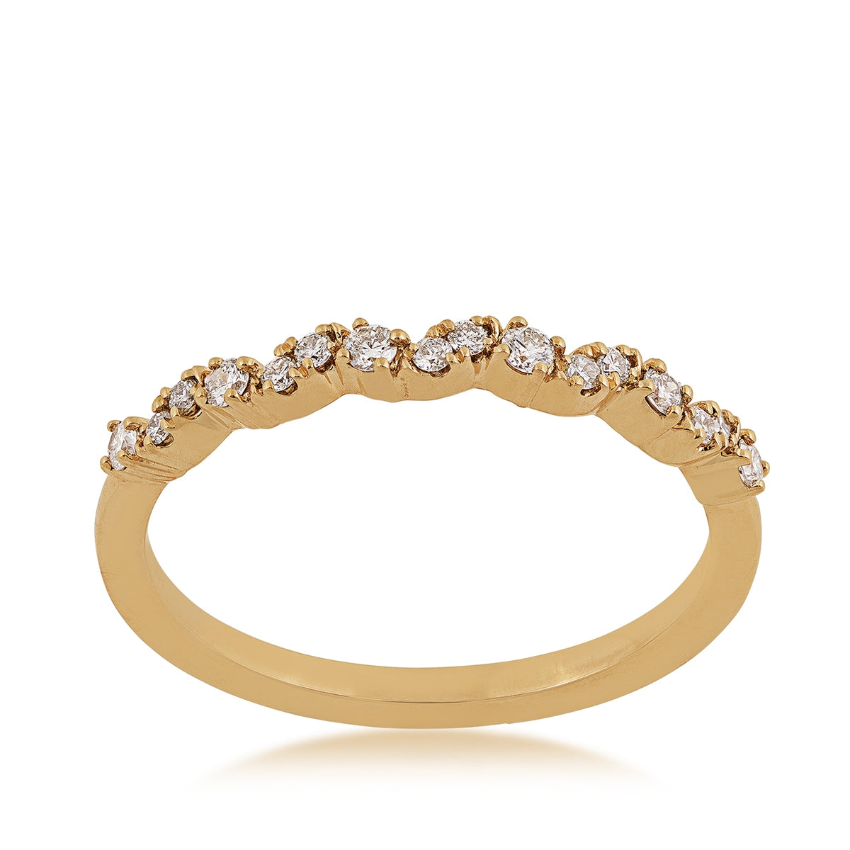 Perfect Match 1/6 ct. tw. Diamond Stackable Anniversary Ring in 14K Yellow Gold
