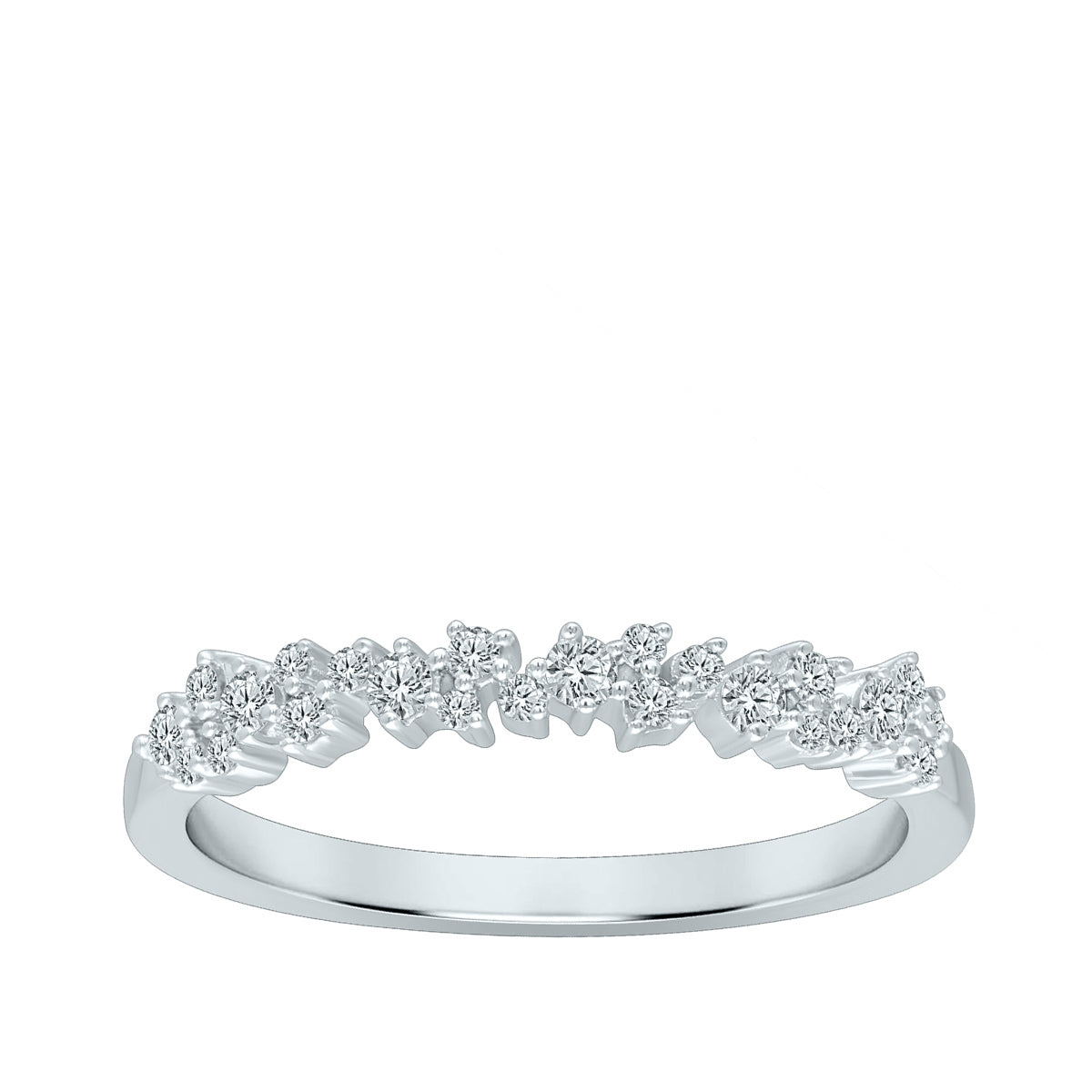 Perfect Match 1/5 ct. tw. Diamond Stackable Anniversary Ring in 10K White Gold