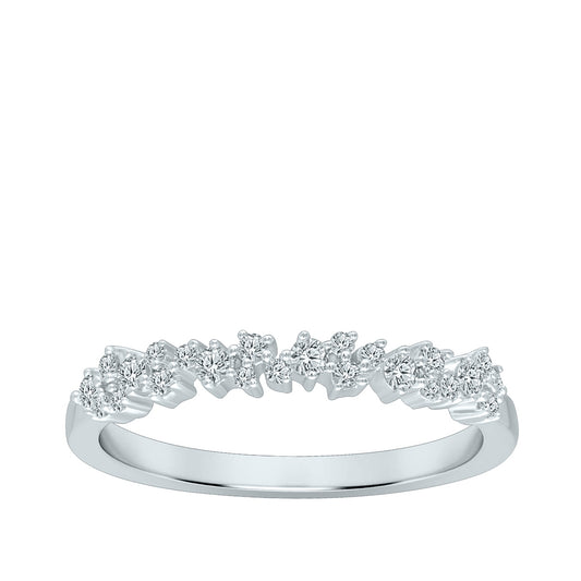 Perfect Match 1/5 ct. tw. Diamond Stackable Anniversary Ring in 10K White Gold