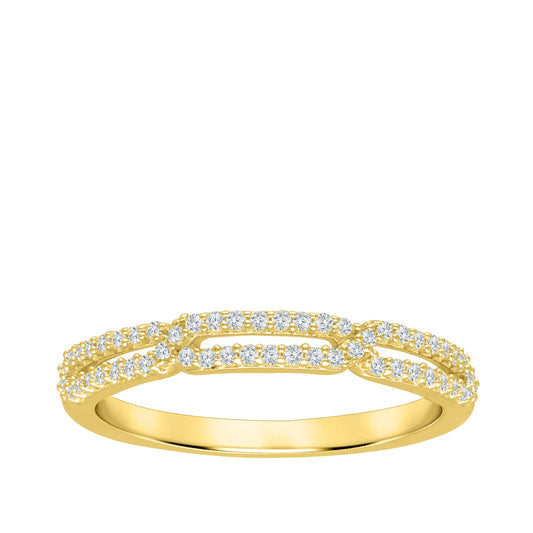 Perfect Match 1/5 ct. tw. Diamond Stackable Anniversary Ring in 10K Yellow Gold