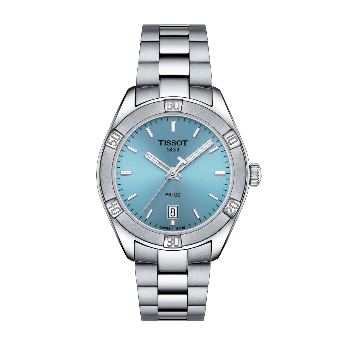 Tissot Ladies' Sport Chic Stainless Steel Watch with Teal Dial