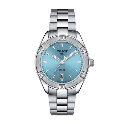 Tissot Ladies' Sport Chic Stainless Steel Watch with Teal Dial