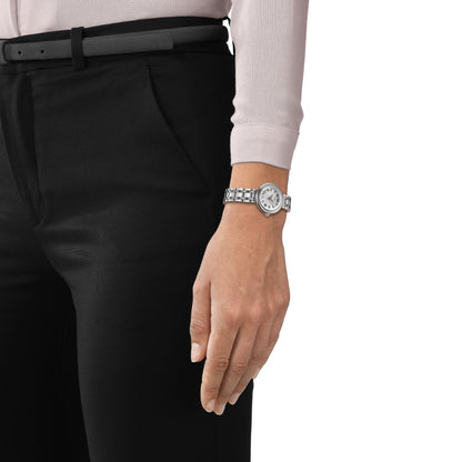 Tissot Ladies' Bellissima Stainless Steel Watch with Silver Dial front view